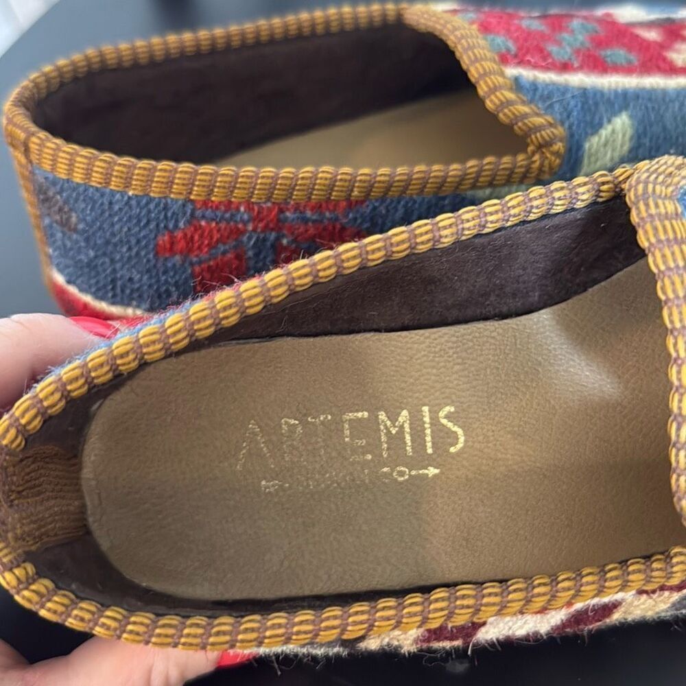 Anthropologie Artemis Designs Havana Smoking Loafers $268 one of a kind 6 - Picture 9 of 11